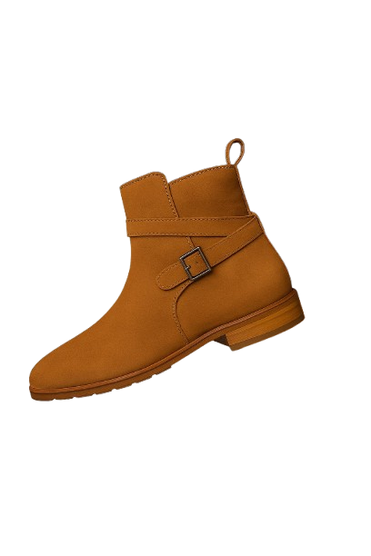 Bottines Cuir Caramel
